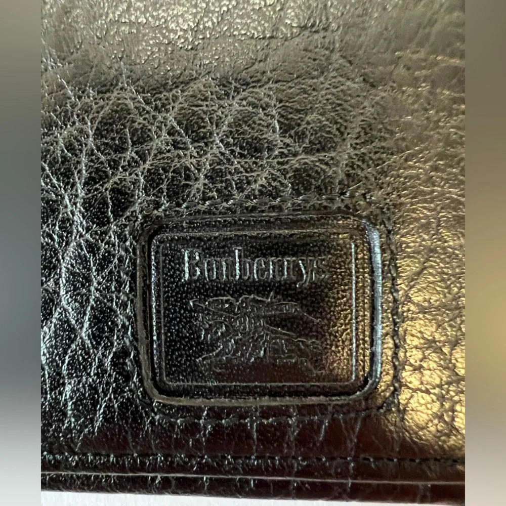 BURBERRYS VINTAGE‎ SLIM LONG BLACK WALLET